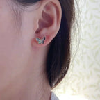 ??MIRA?¡¥BUTTERFLY DARK MOP  EARRINGS