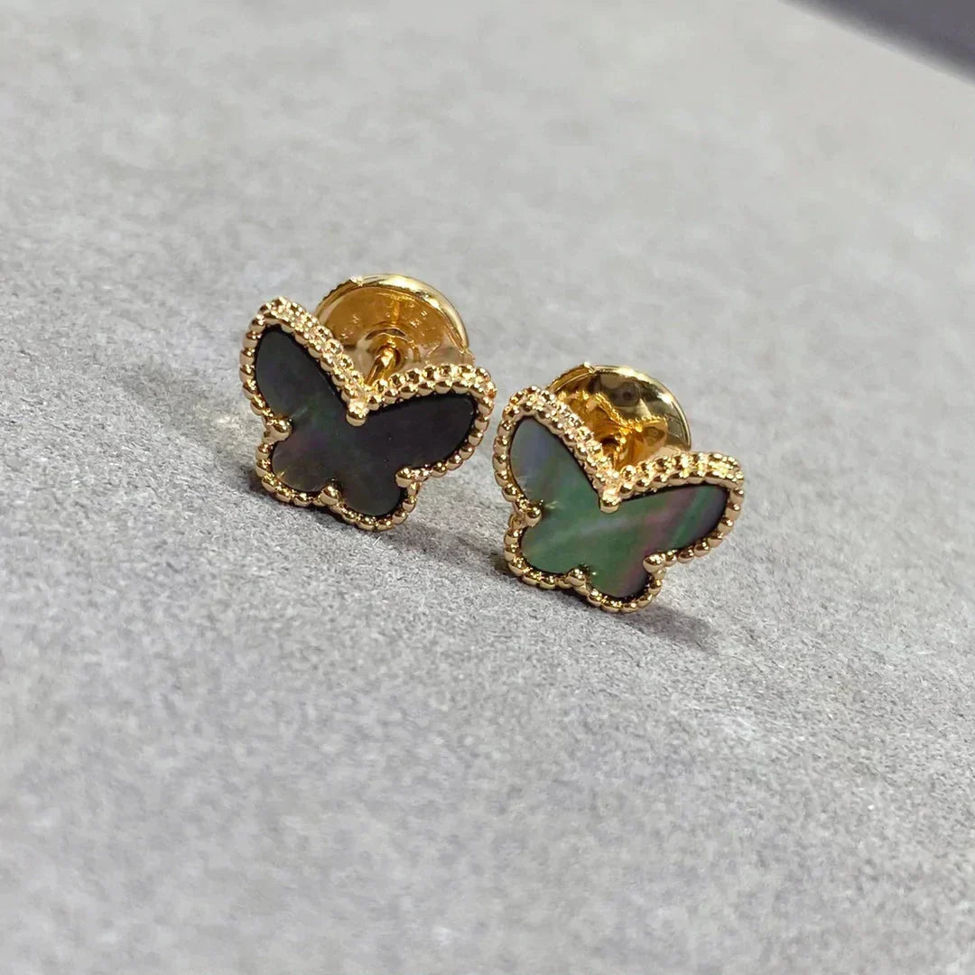 ??MIRA?¡¥BUTTERFLY DARK MOP  EARRINGS