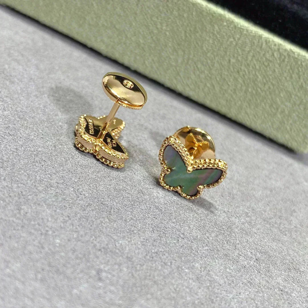 ??MIRA?¡¥BUTTERFLY DARK MOP  EARRINGS