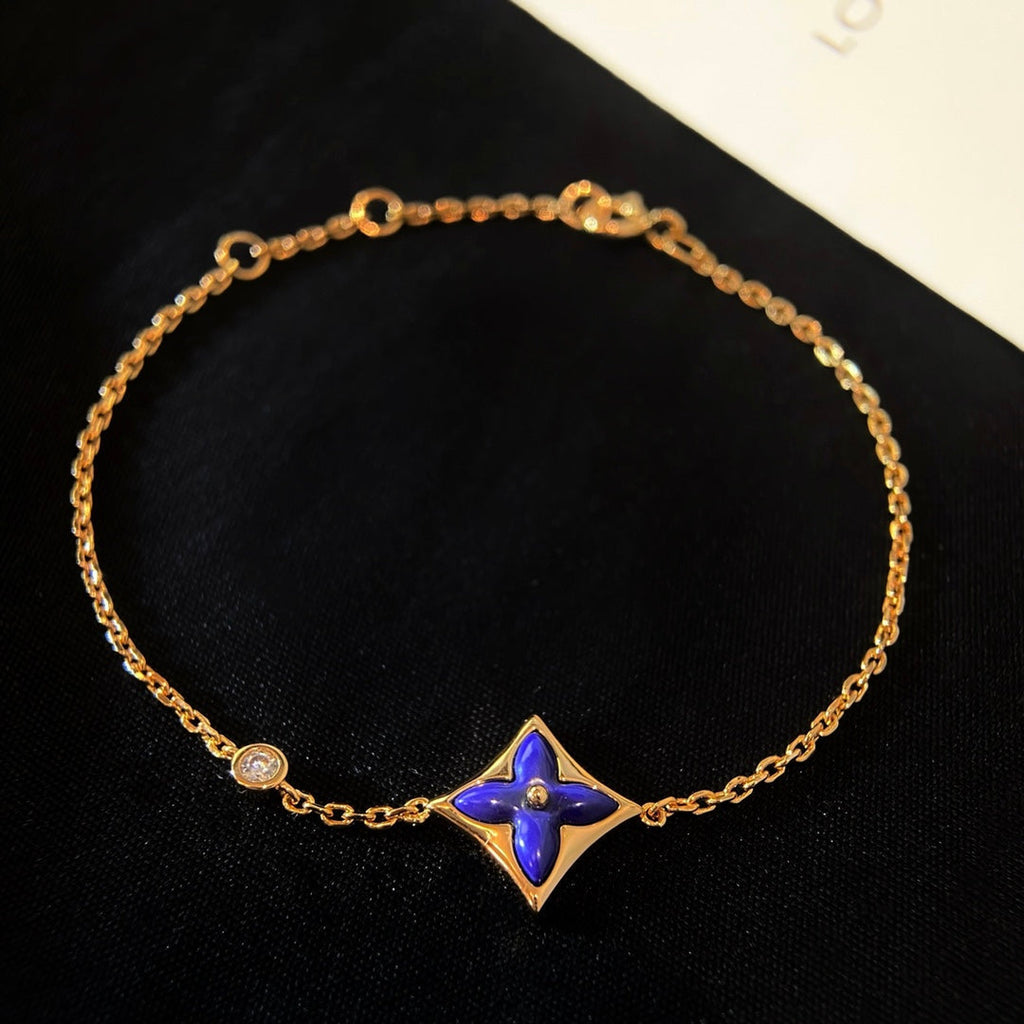 ??MIRA?¡¥COLOR STAR PINK GOLD DIAMOND BRACELET
