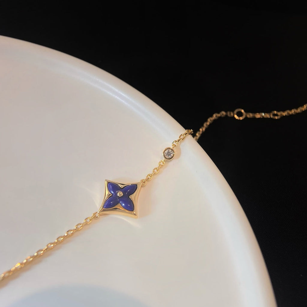 ??MIRA?¡¥COLOR STAR PINK GOLD DIAMOND BRACELET