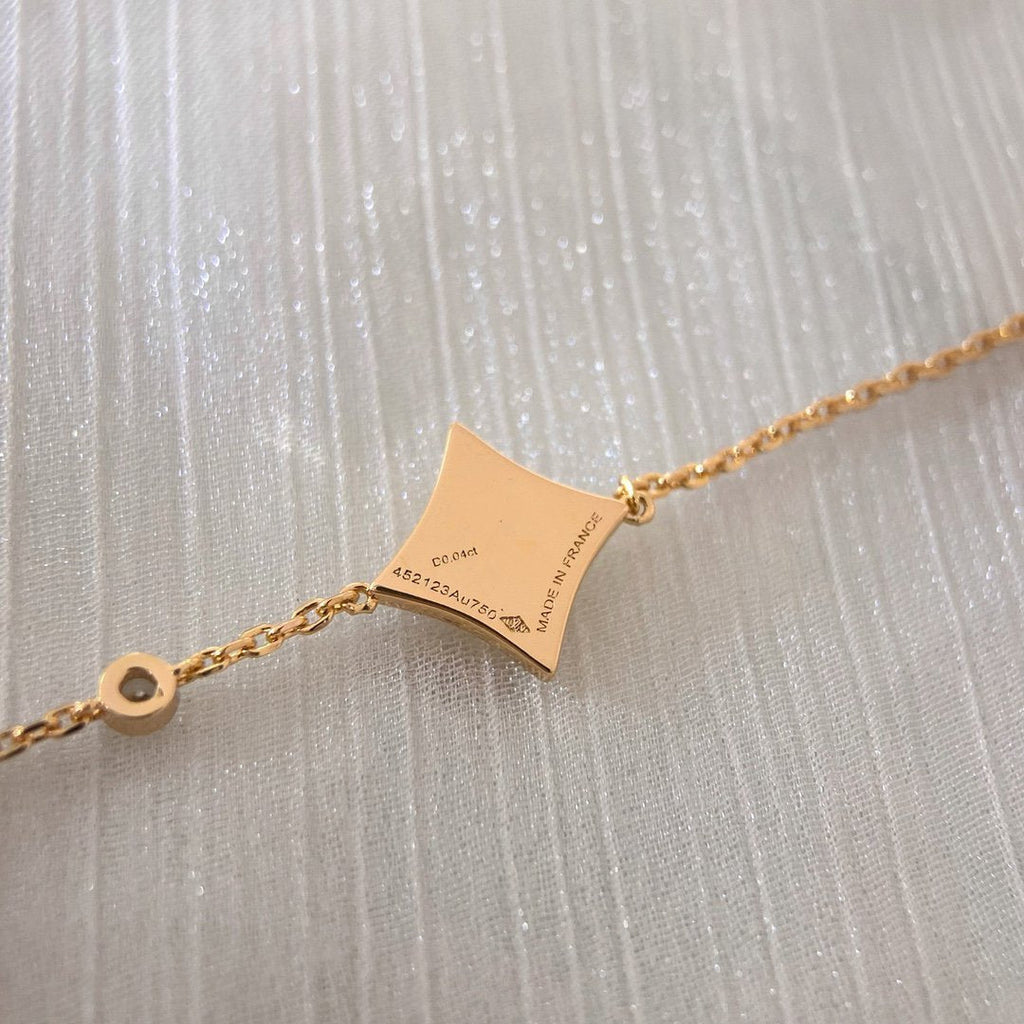 ??MIRA?¡¥COLOR STAR PINK GOLD DIAMOND BRACELET