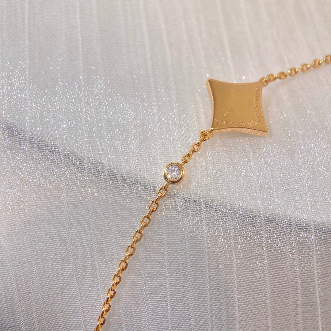 ??MIRA?¡¥COLOR STAR PINK GOLD DIAMOND BRACELET