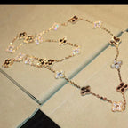 ??MIRA?¡¥CLOVER 20 MOTIFS LASER DIAMOND NECKLACE