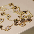 ??MIRA?¡¥CLOVER 20 MOTIFS LASER DIAMOND NECKLACE