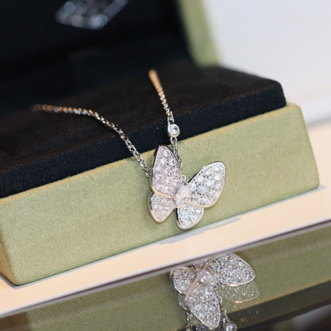 ??MIRA?¡¥BUTTERFLY DIAMOND NECKLACE