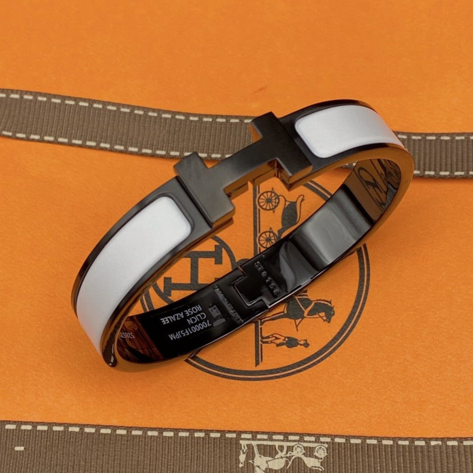 ??MIRA?¡¥H BRACELET 12MM BLACK WHITE CERAMIC