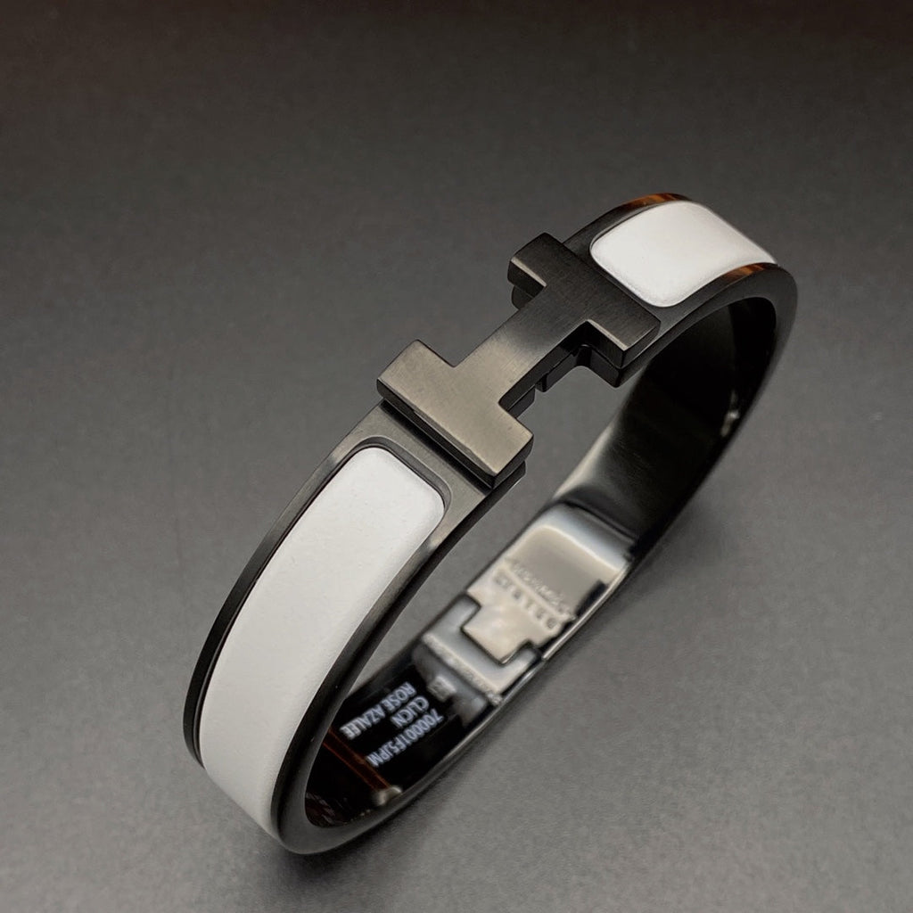 ??MIRA?¡¥H BRACELET 12MM BLACK WHITE CERAMIC