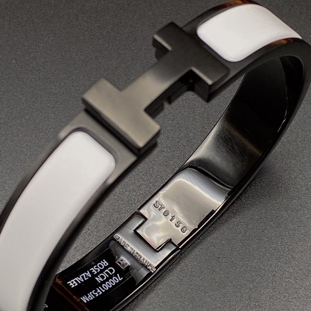 ??MIRA?¡¥H BRACELET 12MM BLACK WHITE CERAMIC