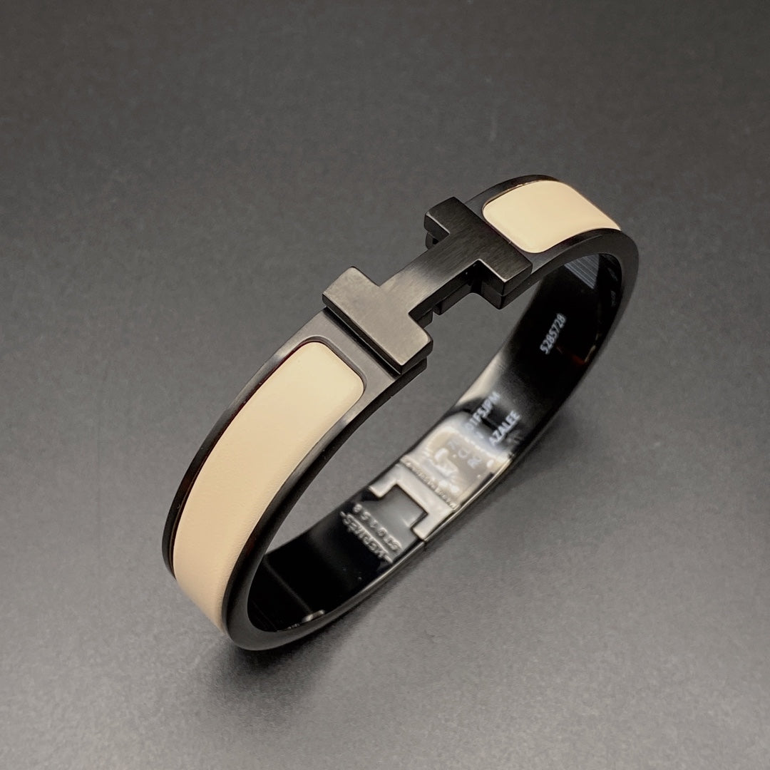 ??MIRA?¡¥H BRACELET 12MM BLACK BEIGE CERAMIC