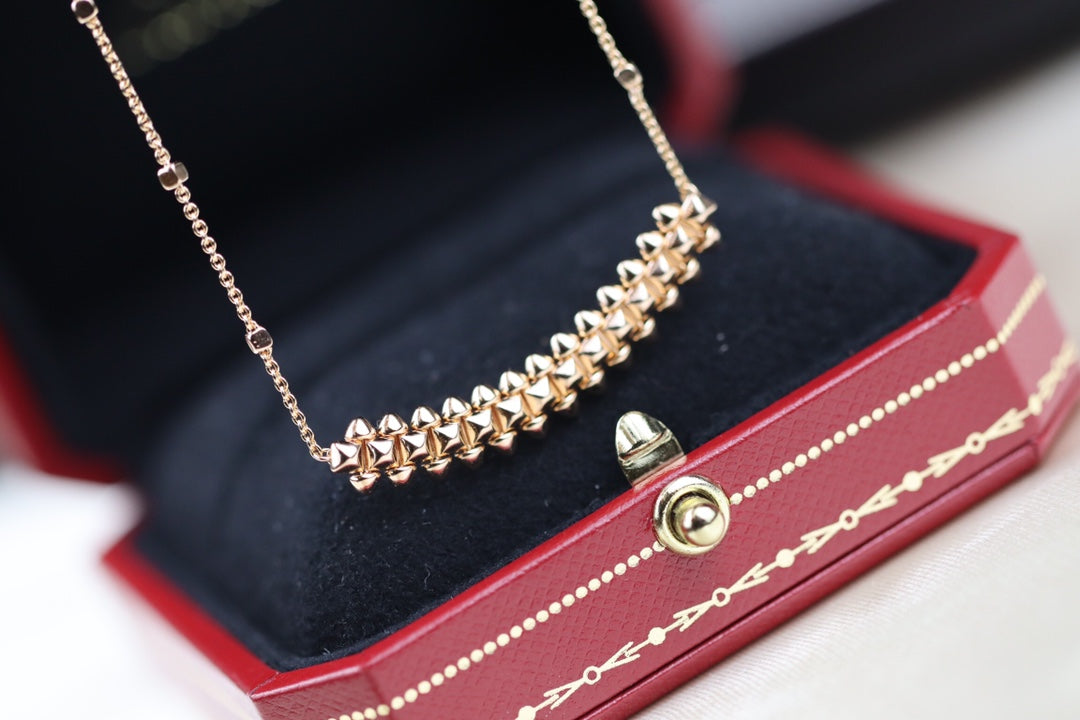 ??MIRA?¡¥CLASH PINK GOLD NECKLACE