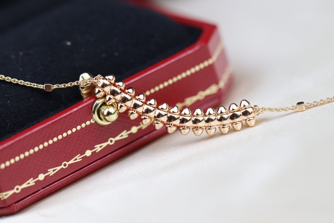 ??MIRA?¡¥CLASH PINK GOLD NECKLACE