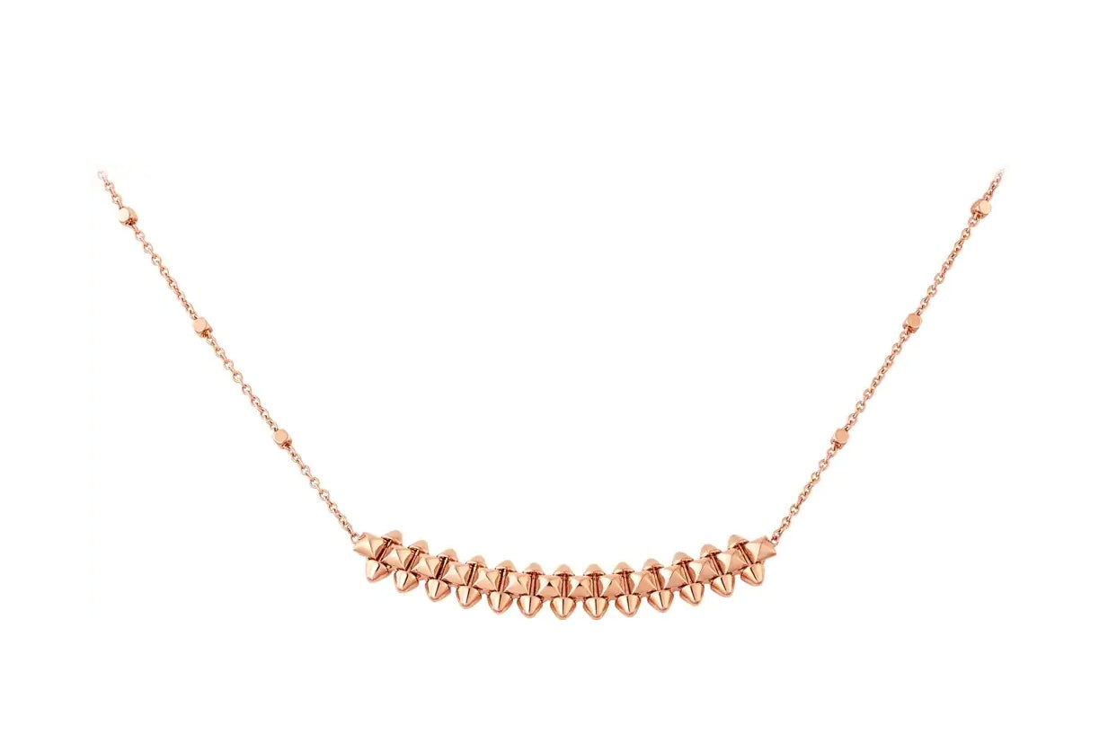 ??MIRA?¡¥CLASH PINK GOLD NECKLACE