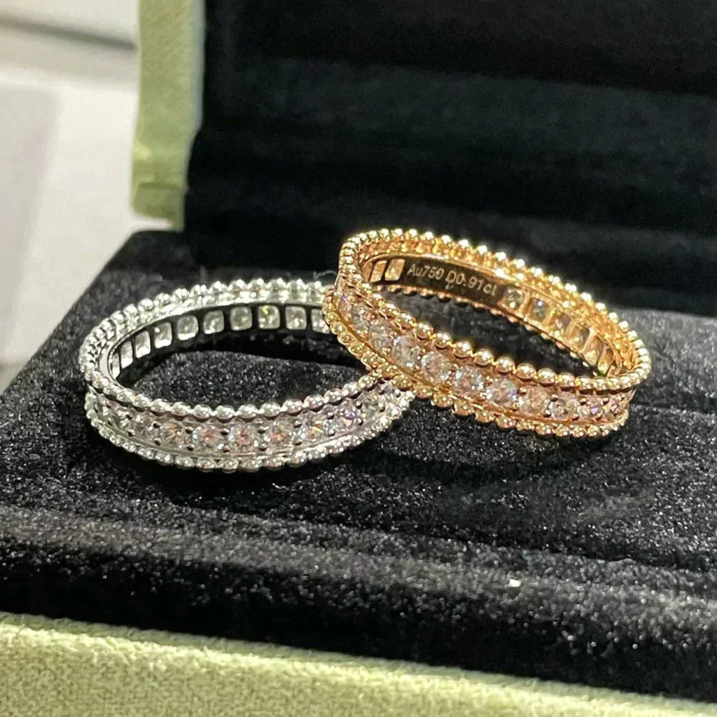 ??MIRA?¡¥PERLEE DIAMOND ROSE GOLD RING