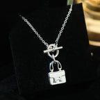 ??MIRA?¡¥POP H PEDANT SILVER NECKLACE