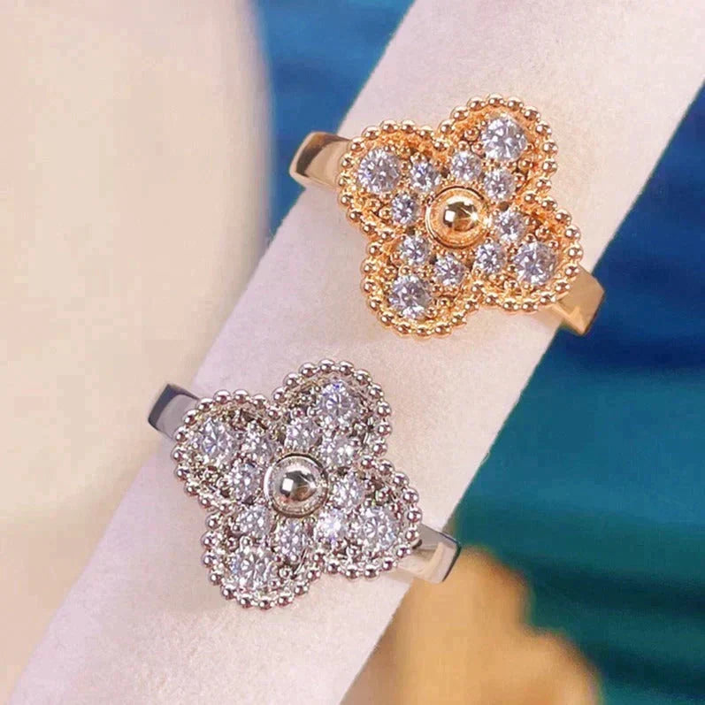 ??MIRA?¡¥CLOVER DIAMOND RING