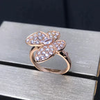 ??MIRA?¡¥BUTTERFLY PINK GOLD DIAMOND RING