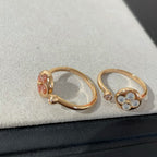 ??MIRA?¡¥SUN 1 DIAMOND PINK MOP RING