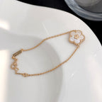??MIRA?¡¥LUCKY SPRING ROSE GOLD MOP BRACELET