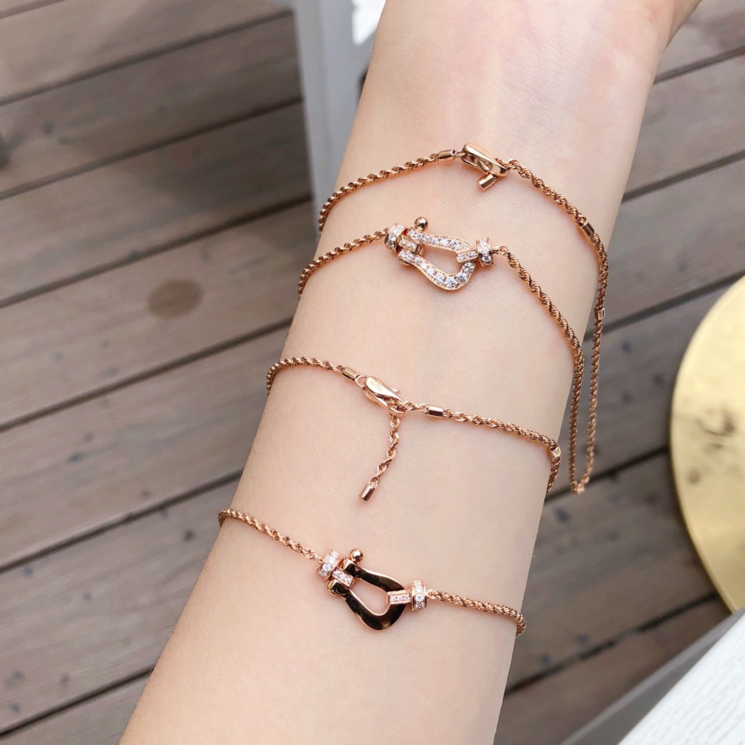 ??MIRA?¡¥FORCE 10 PINK GOLD DIAMOND NECKLACE