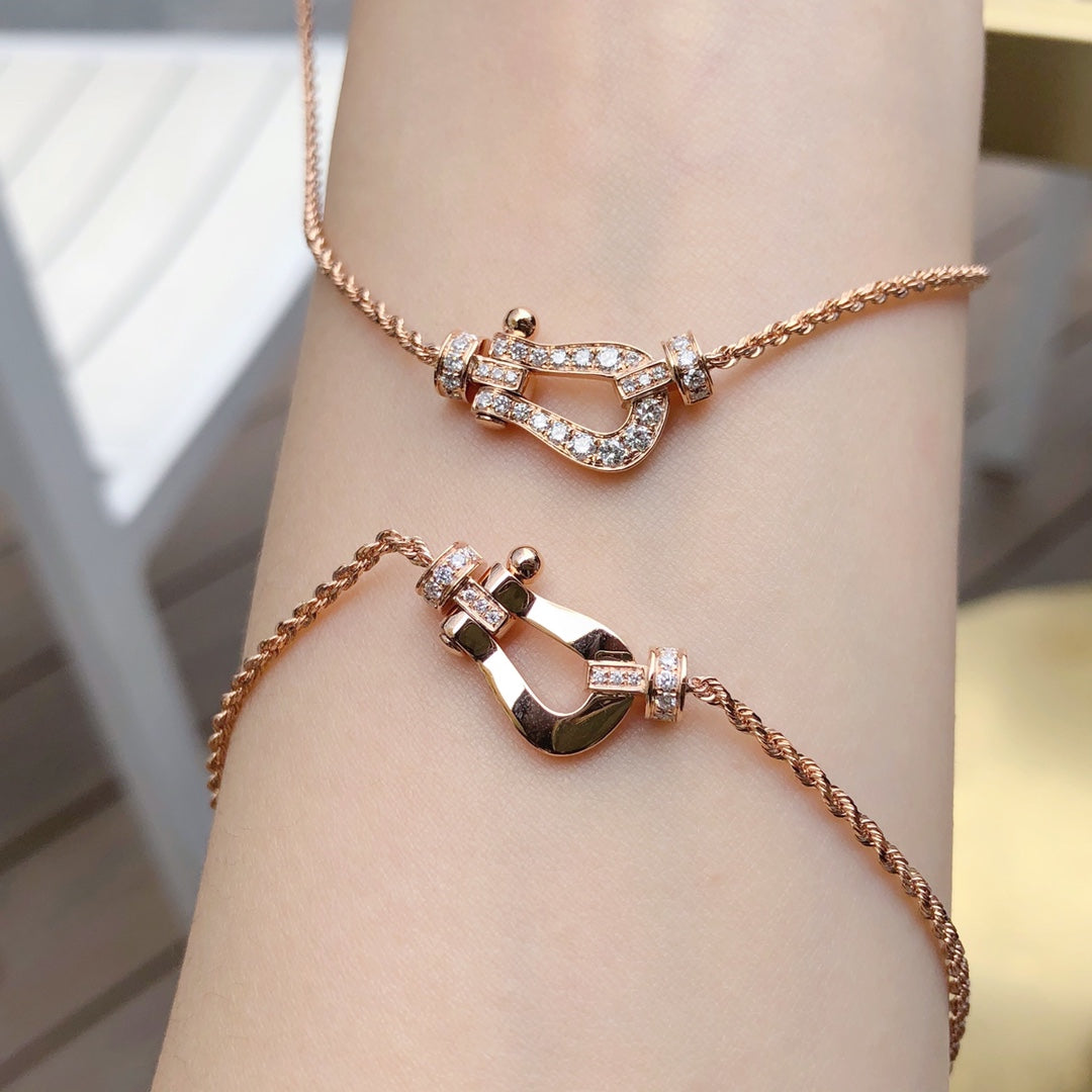 ??MIRA?¡¥FORCE 10 PINK GOLD DIAMOND NECKLACE