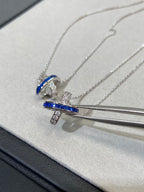 ??MIRA?¡¥LIENS DIAMOND SILVER NECKLACE