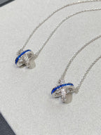 ??MIRA?¡¥LIENS DIAMOND SILVER NECKLACE