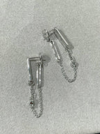 ??MIRA?¡¥CHAINE CHAOS DIAMOND DROP EARRINGS