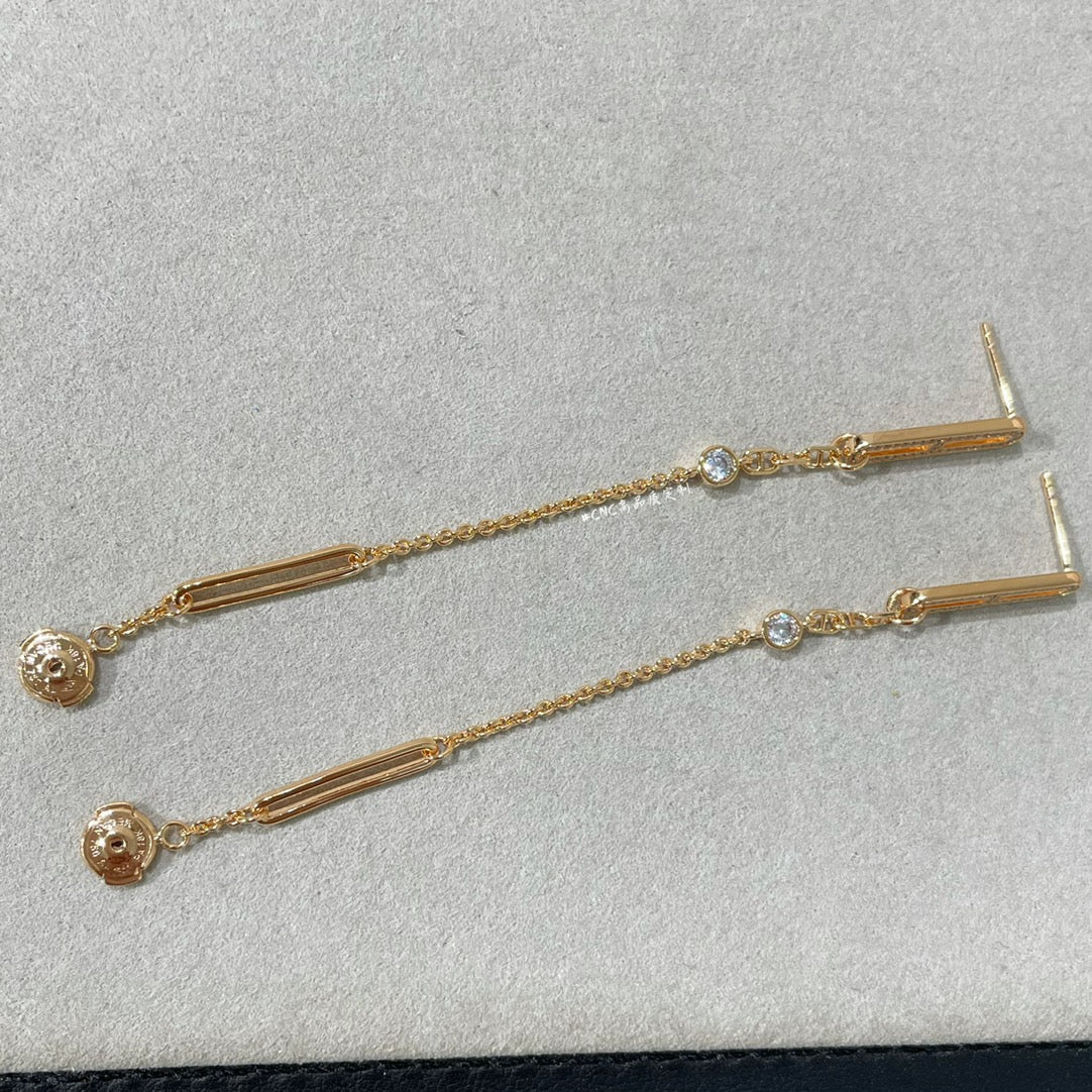 ??MIRA?¡¥CHAINE CHAOS DIAMOND DROP EARRINGS