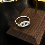 ??MIRA?¡¥RONDE SMALL SILVER DIAMOND RING