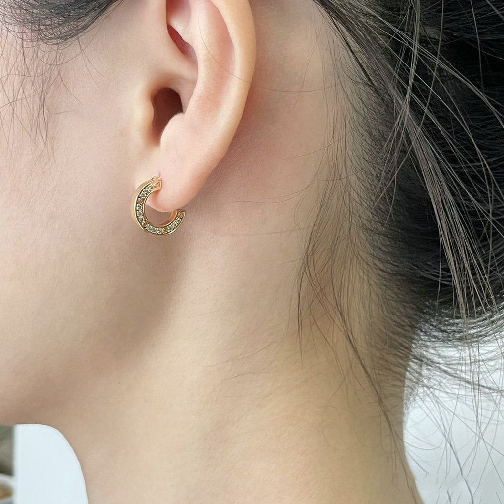 ??MIRA?¡¥LOVE DIAMOND EARRINGS