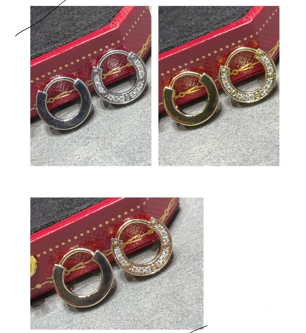 ??MIRA?¡¥LOVE DIAMOND EARRINGS