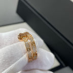 ??MIRA?¡¥LOVE DIAMOND PINK GOLD HOOP EARRINGS