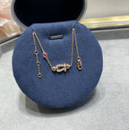 ??MIRA?¡¥FORCE 10 DIAMOND CHAIN LINK PINK GOLD BRACELET