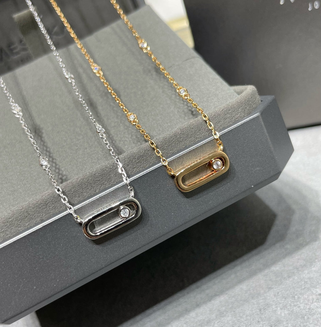 [MIRA] MOVE UNO DIAMOND NECKLACE