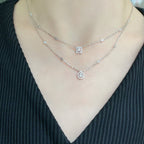[MIRA] MY TWIN 2 ROW DIAMOND NECKLACE