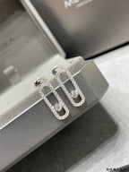[MIRA] MOVE UNO STUD DIAMOND PAVED EARRINGS