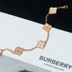 [MIRA]New CLOVER WHITE PEARL MOP 5 MOTIF BRACELET COLLECTION