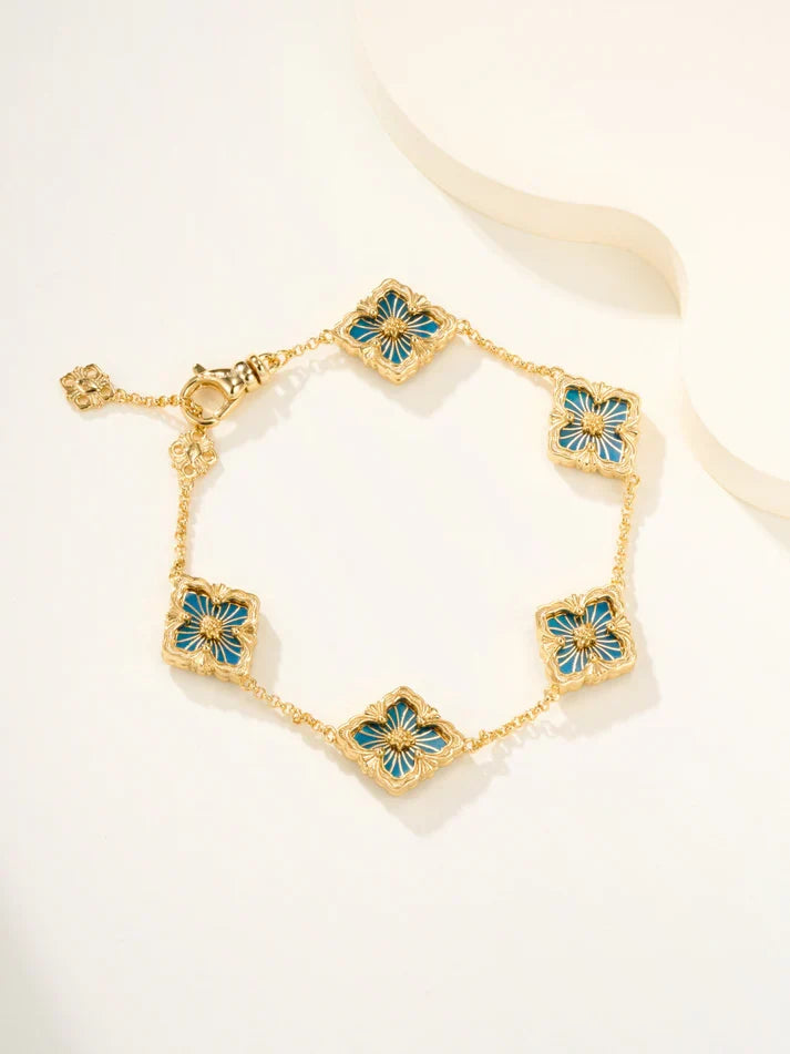 [MIRA]B.C.L ENAMELED Five-Flower Bracelet£¨Various Colors)