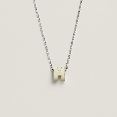 ??MIRA?¡¥HM CLIC YELLOW ENAMEL GOLD NECKLACE