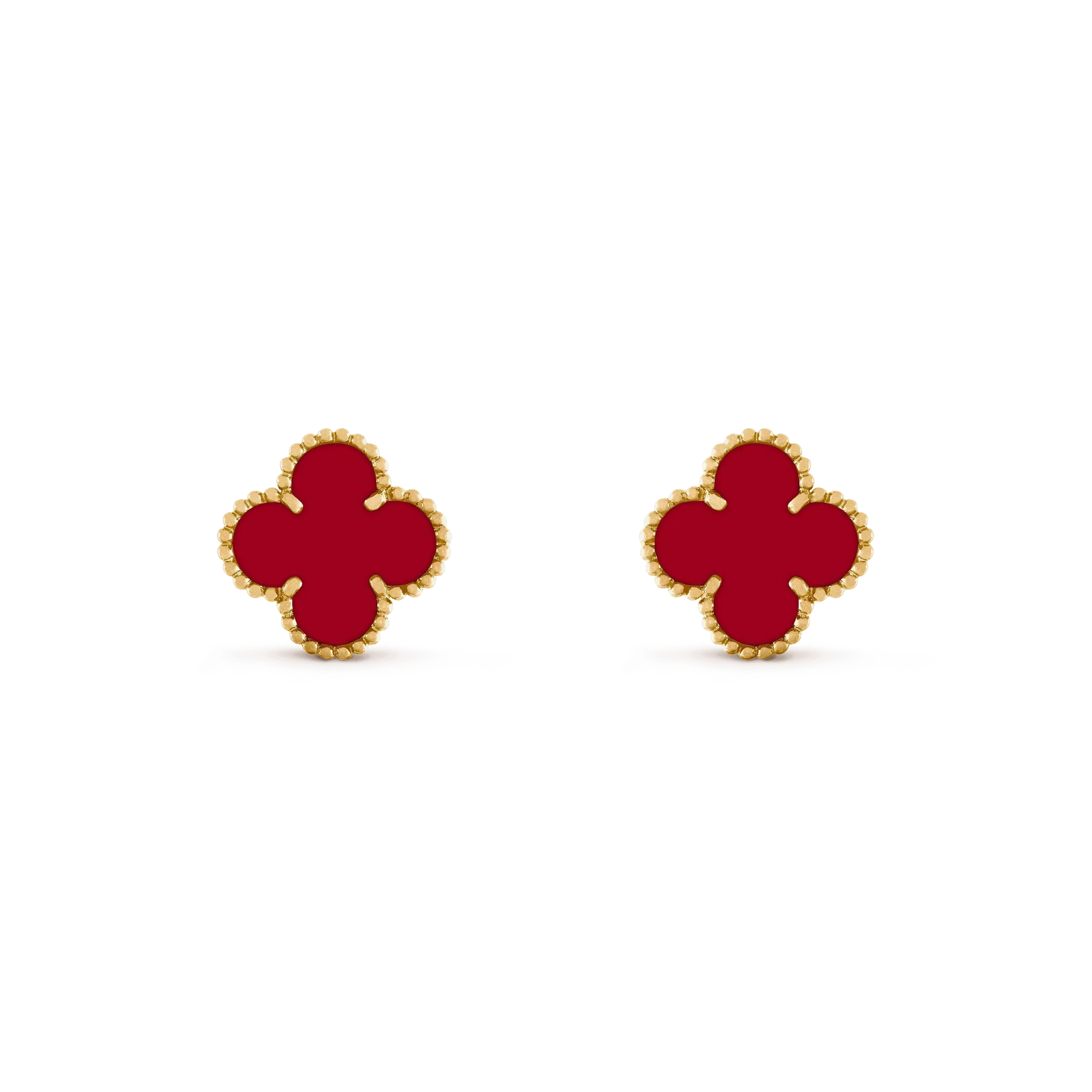??MIRA?¡¥CLOVER MEDIUM 1 MOTIFS CARNELIAN  EARRINGS