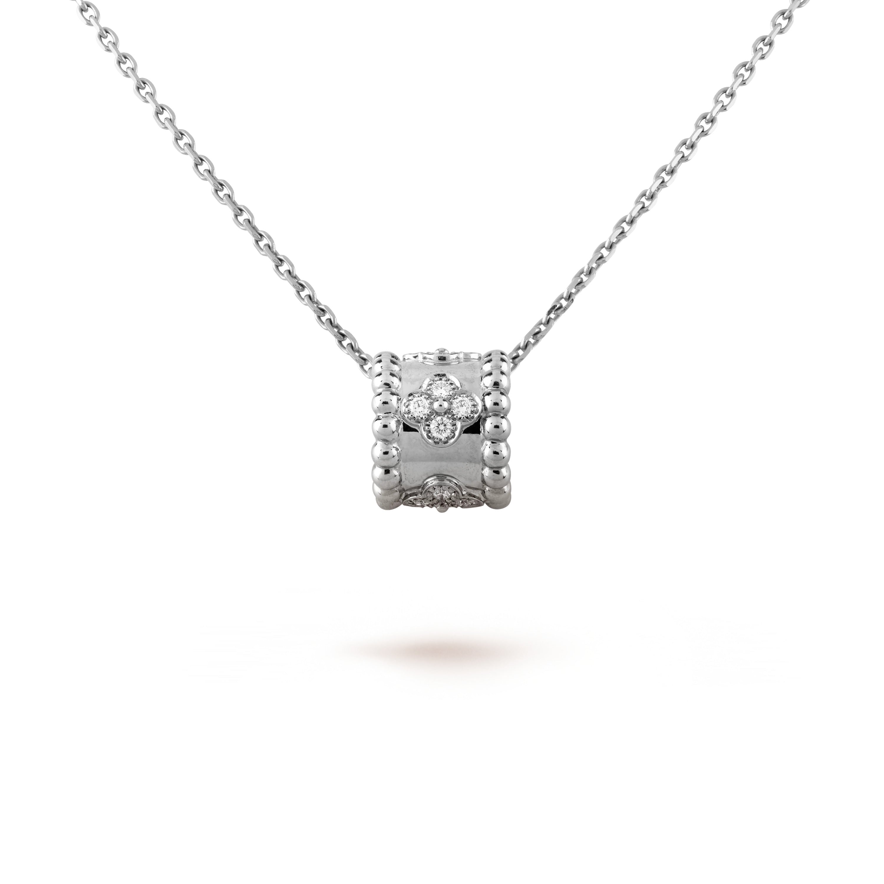 ??MIRA?¡¥PERLEE PEDANT SIVLER DIAMOND NECKLACE