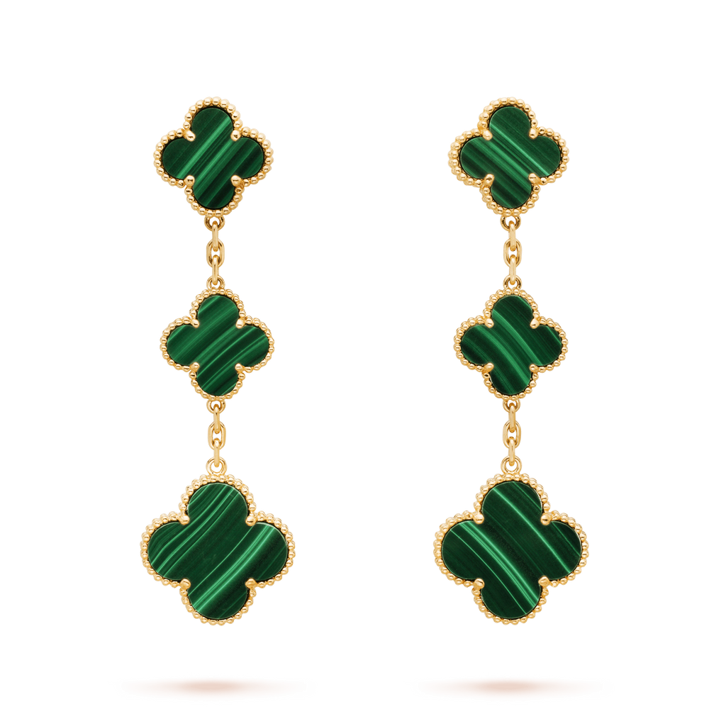 ??MIRA?¡¥CLOVER MALACHITE 3 MOTIFS GOLD