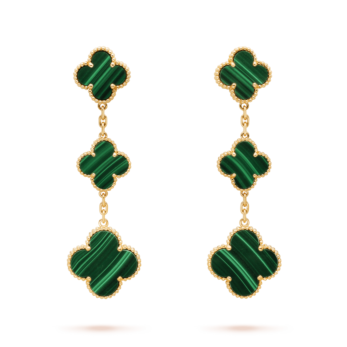 ??MIRA?¡¥CLOVER MALACHITE 3 MOTIFS GOLD
