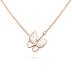 ??MIRA?¡¥BUTTERFLY MOP DIAMOND NECKLACE