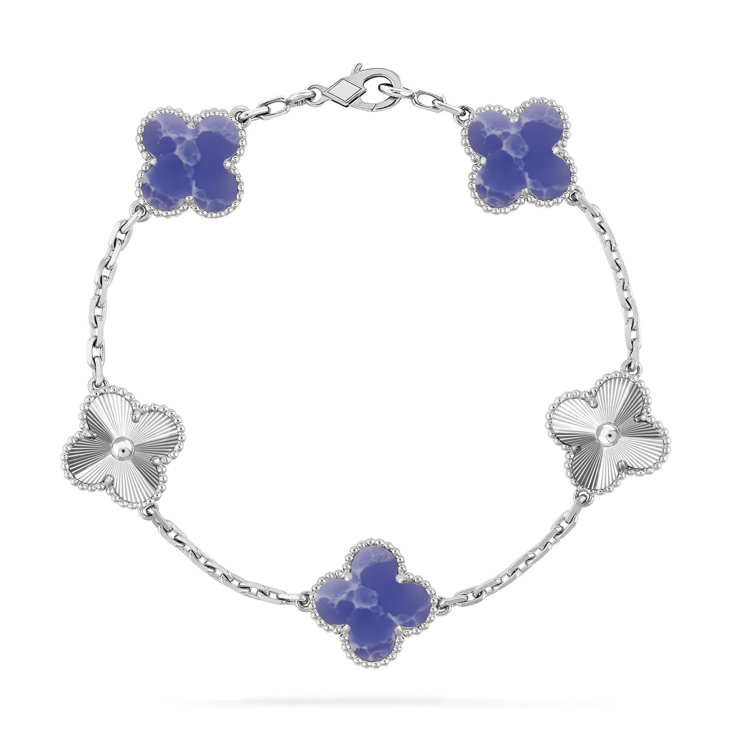 [MIRA]New CLOVER 5 MOTIF BLUE VEINS BRACELET COLLECTION