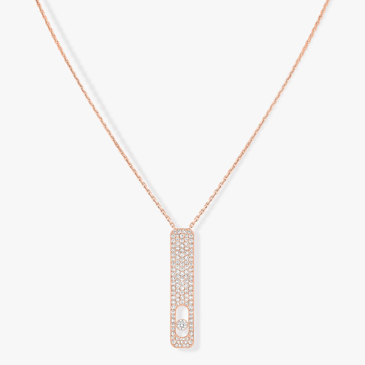 [MIRA] MY FIRST DIAMOND PAVED NECKLACE