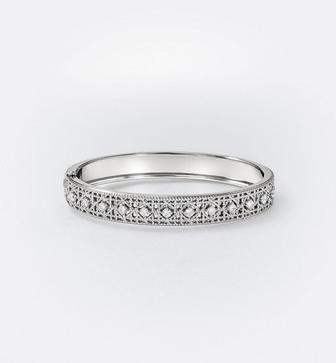 [MIRA] 2026 WOVEN-PATTERN BRACELET SET WITH FULL DIAMOND INLAY THREE-COLORS