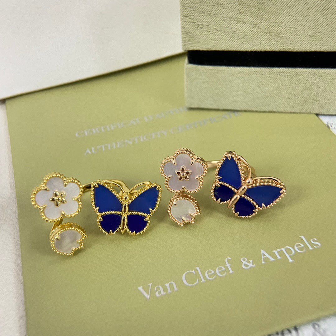 [MIRA] 2026 NEW MODEL SPRING LUCKY 3 MOTIF GOLD RING