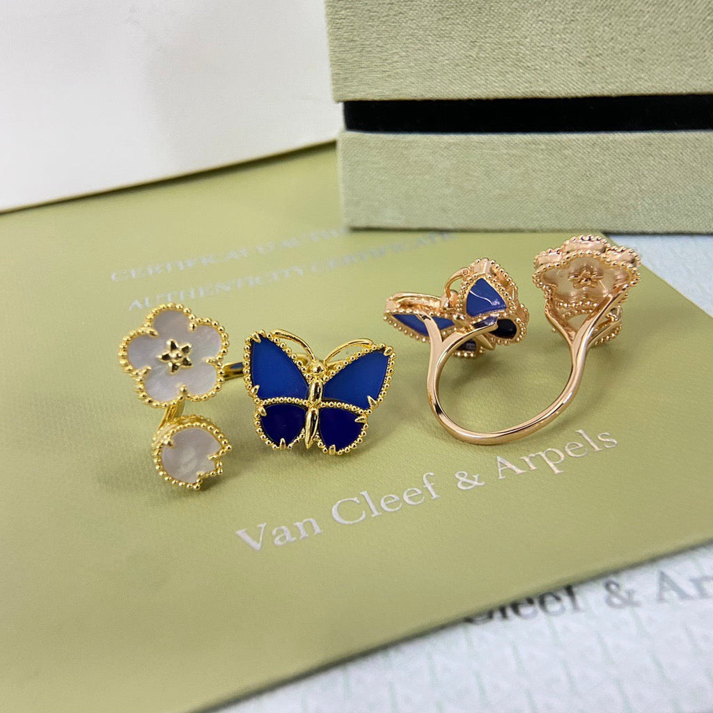 [MIRA] 2026 NEW MODEL SPRING LUCKY 3 MOTIF GOLD RING